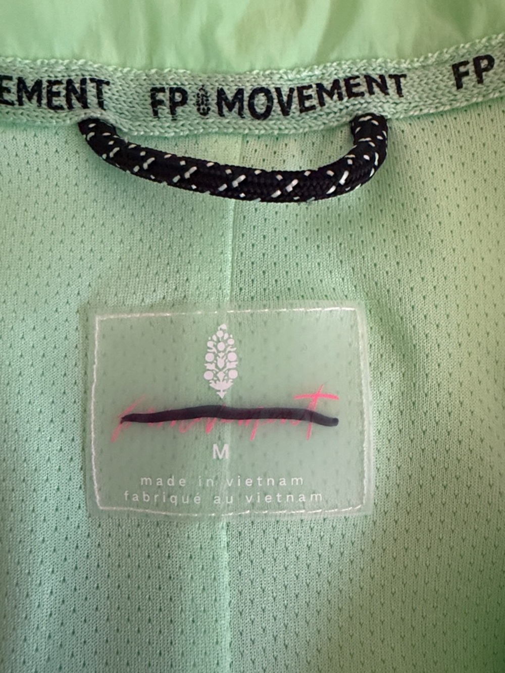Free People Movement Aurora Maxi Windbreaker Parka Jacket Neon Lime Medium - Picture 5 of 9